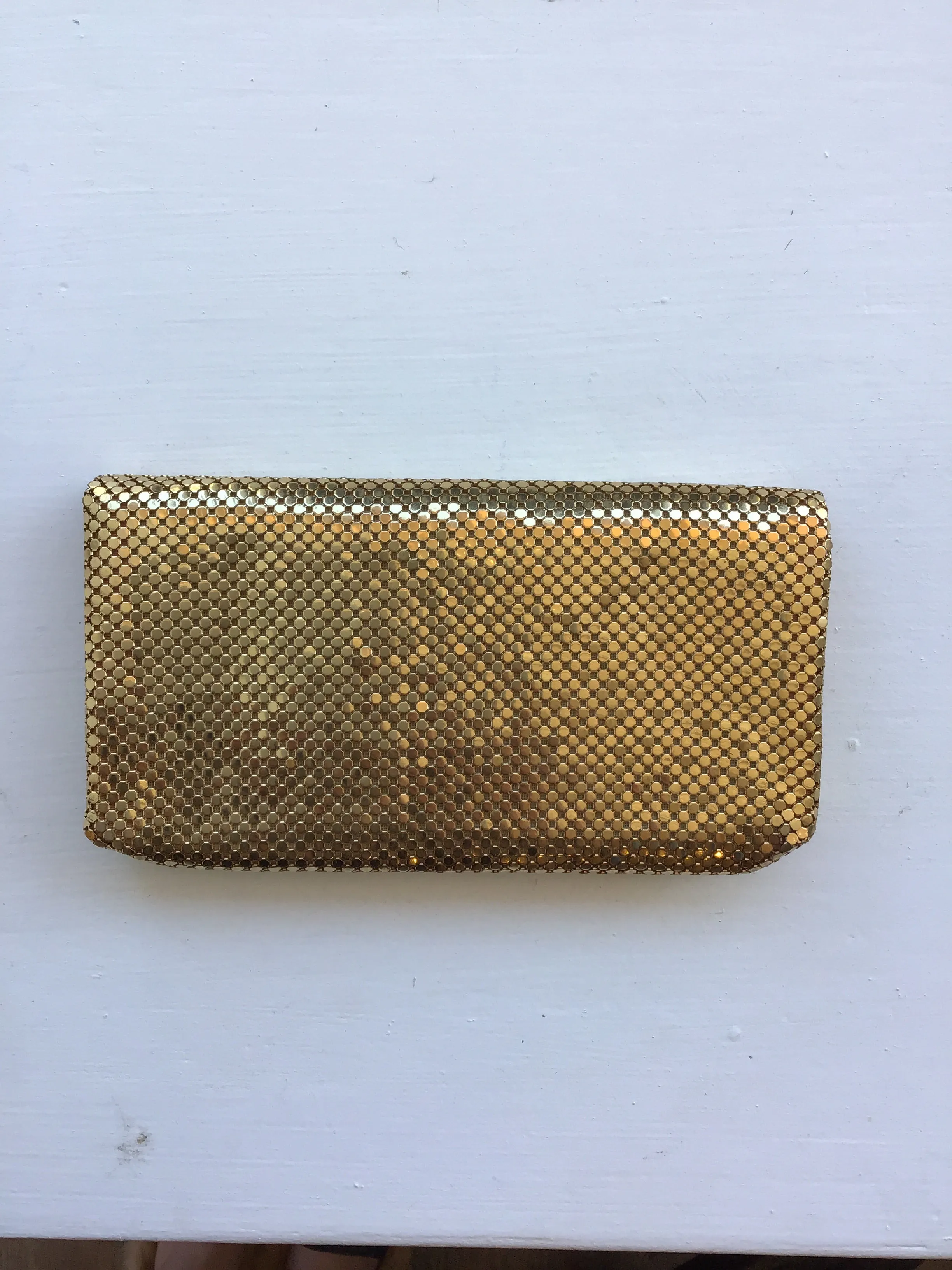 Gold Mesh Clutch - Vintage Style