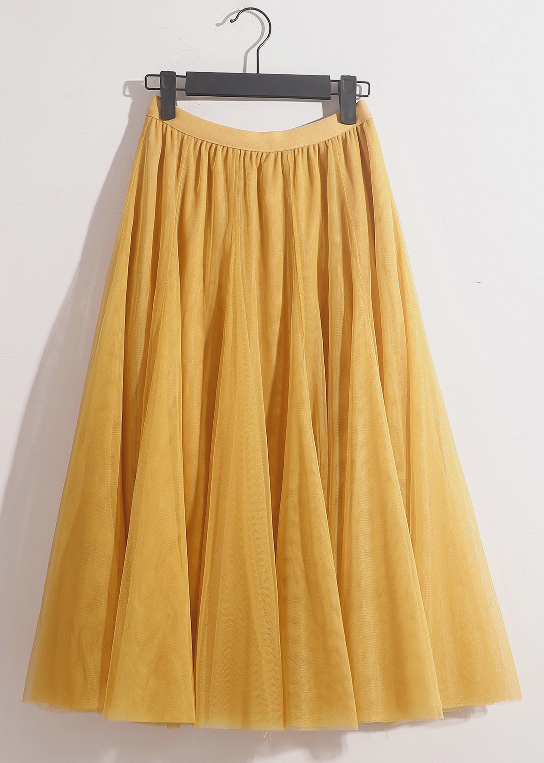 Grey Elastic Waist Tulle Skirts