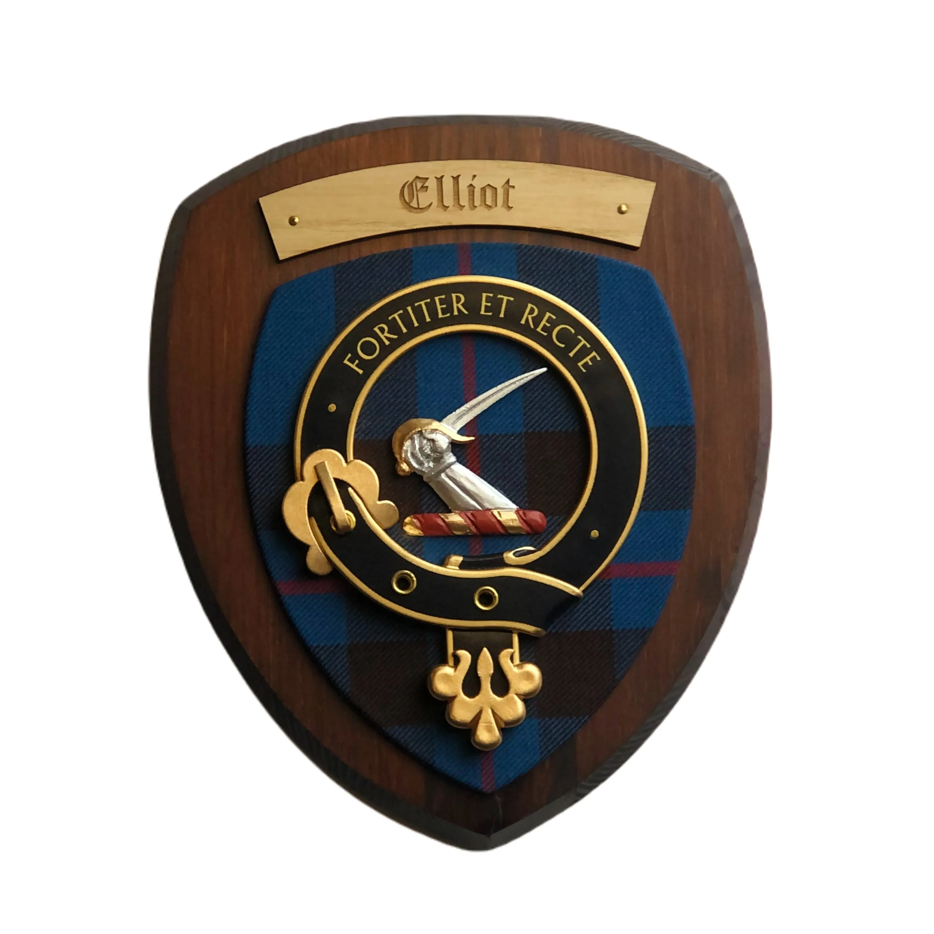 Handcrafted Clan Crest Wall Plaque | Compact