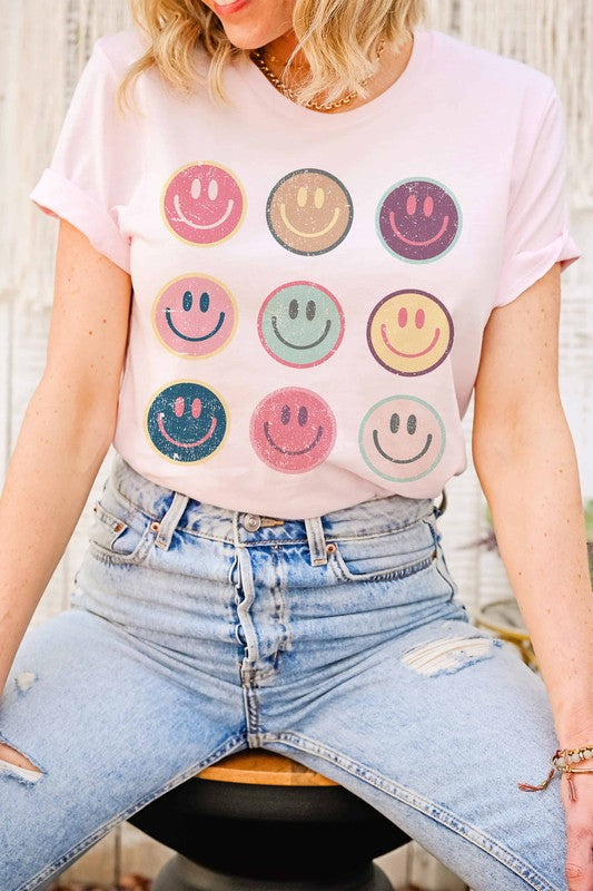 Happy Face Gallery Plus Size Graphic Tee