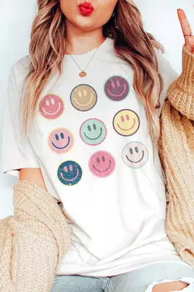 Happy Face Gallery Plus Size Graphic Tee