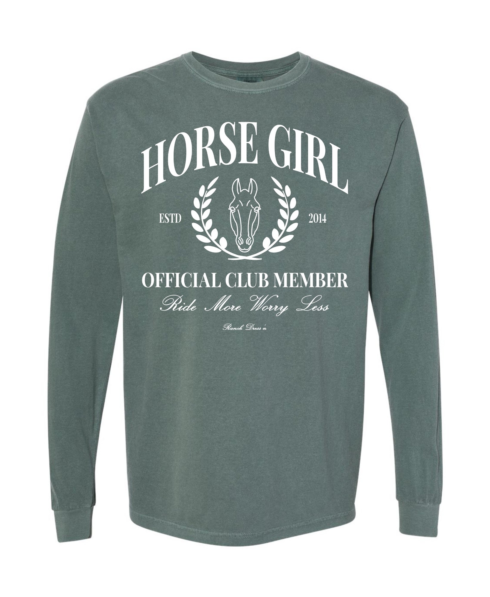 Horse girl long sleeve tee