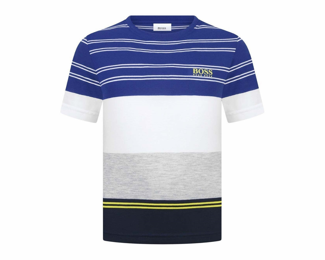 Hugo Boss Kids Blue Crew Neck T-Shirt (Model: J25E67 V78)