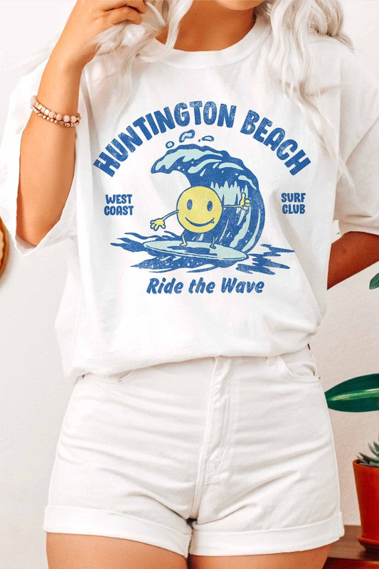 Huntington Beach Plus Size Graphic T-Shirt.