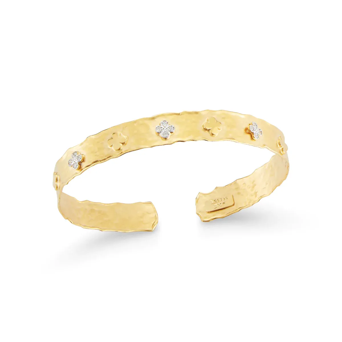 Reiss Diamond Clover Cuff - Small Width