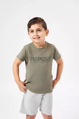 INSPORT Junior Levi Military Green T-shirt