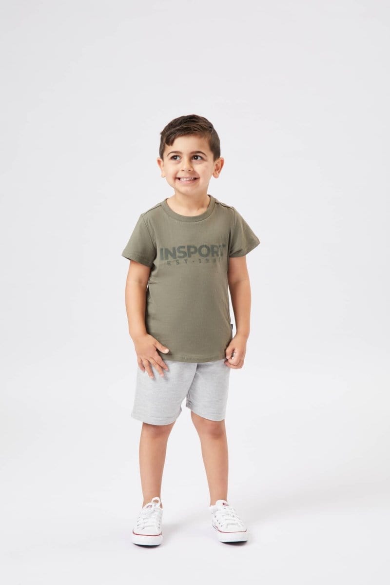 INSPORT Junior Levi Military Green T-shirt