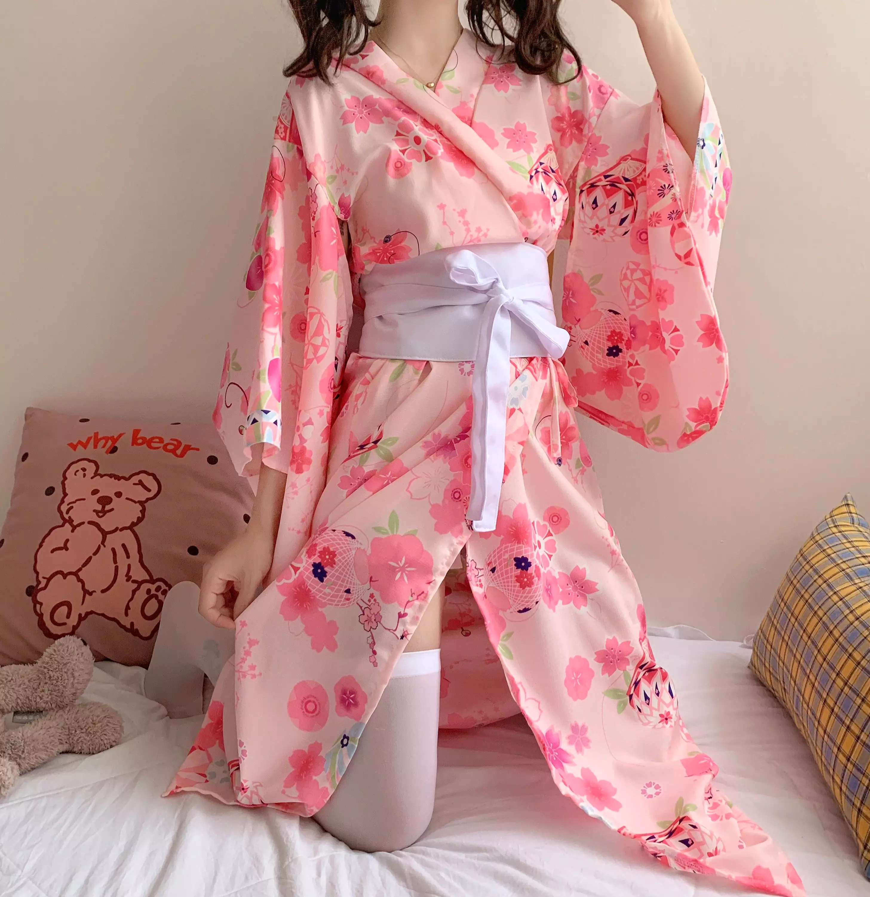 Japanese Cherry Blossom Kimono, AD210198 - Buy Now