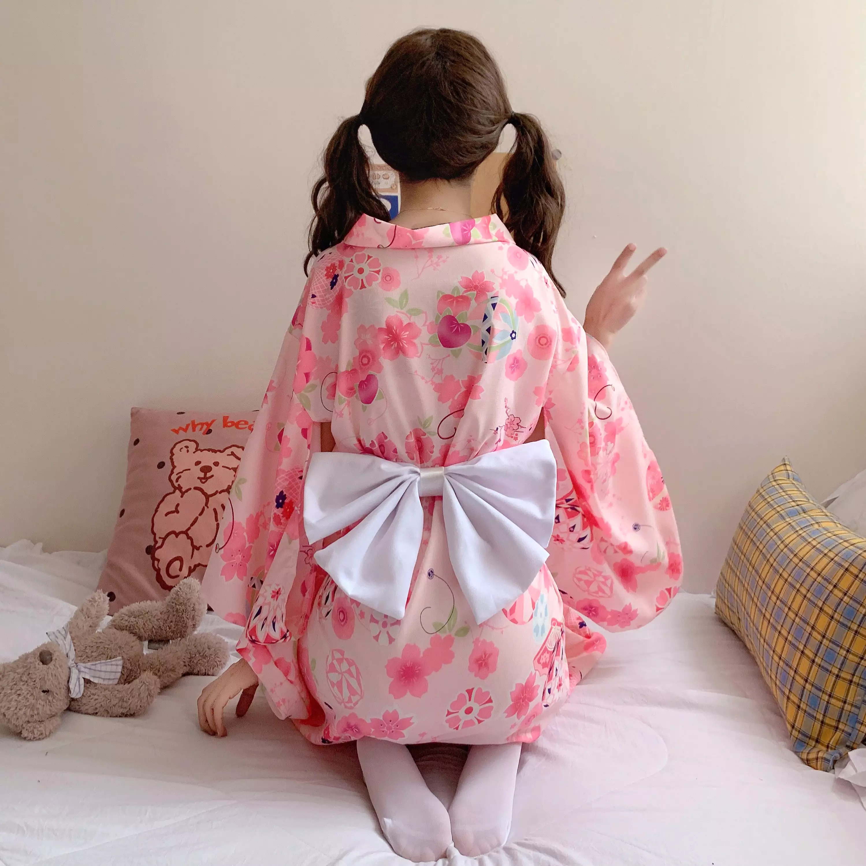 Japanese Cherry Blossom Kimono, AD210198 - Buy Now