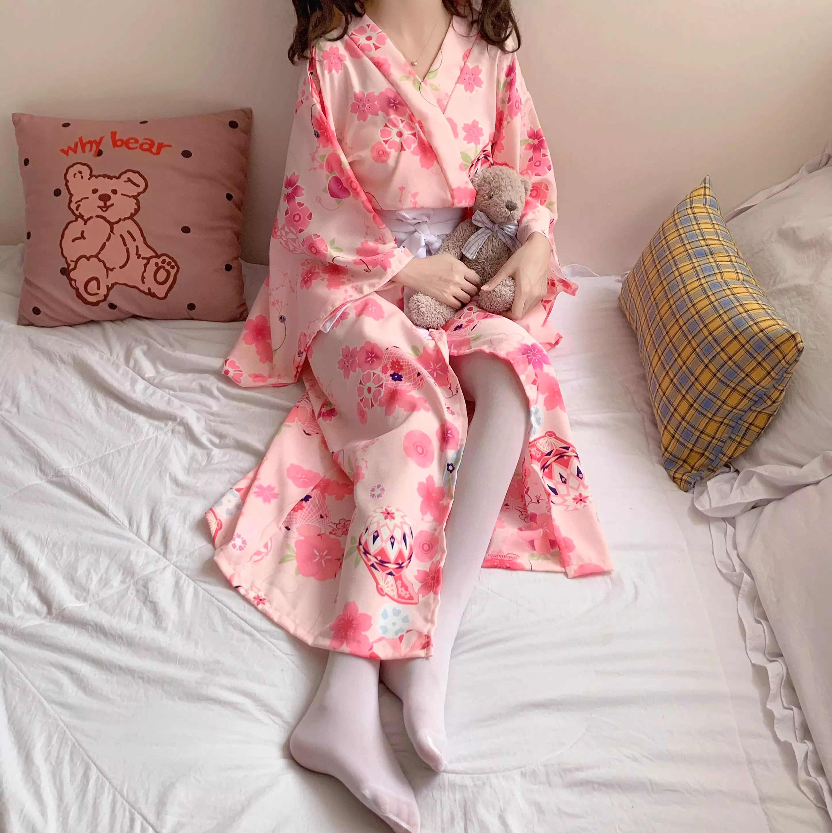 Japanese Cherry Blossom Kimono, AD210198 - Buy Now