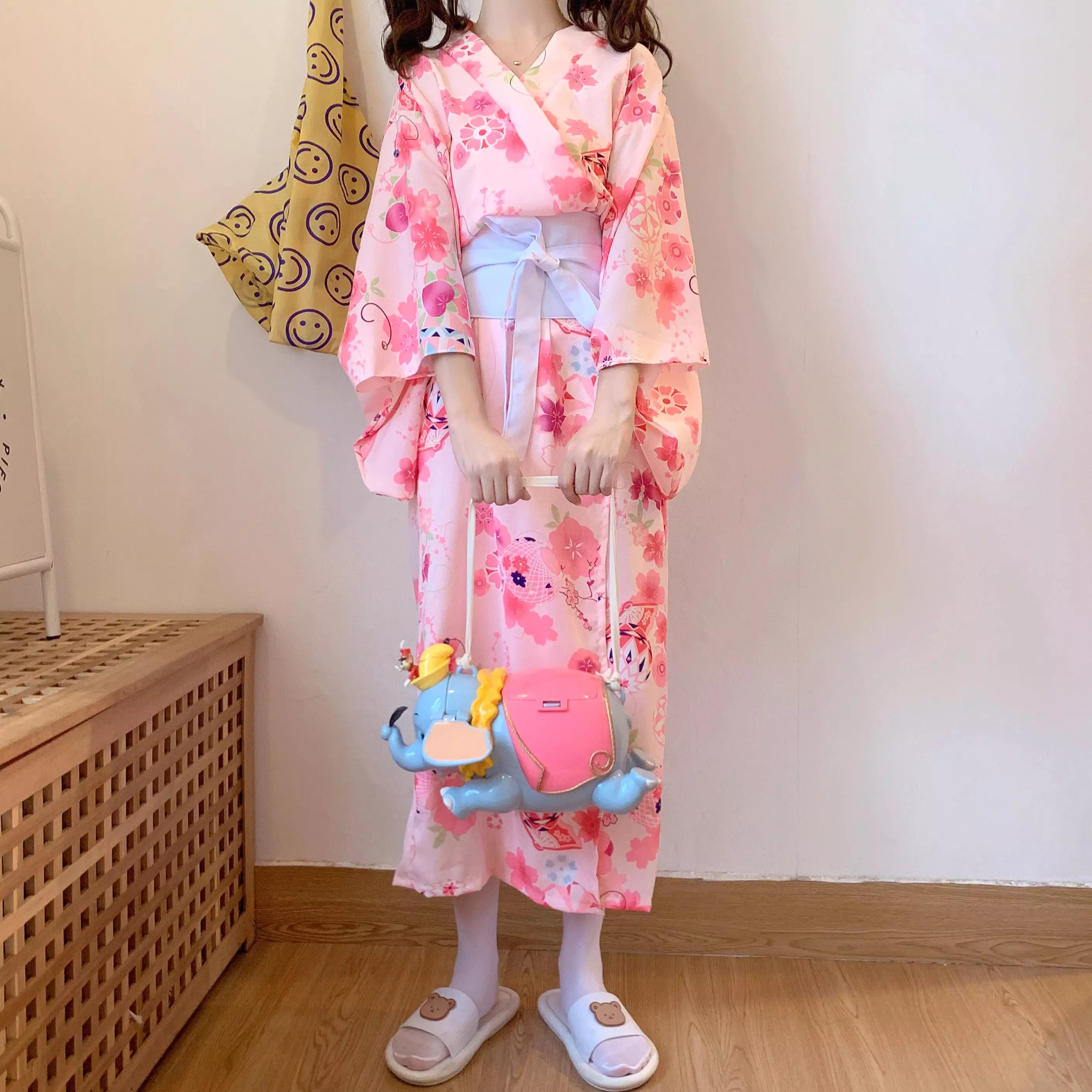 Japanese Cherry Blossom Kimono, AD210198 - Buy Now