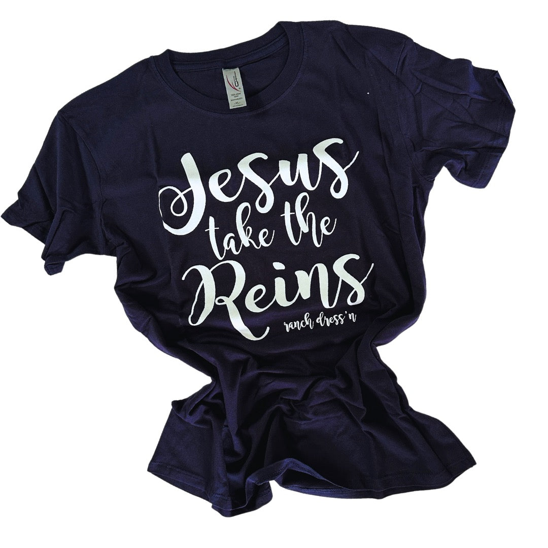 Jesus youth navy tee