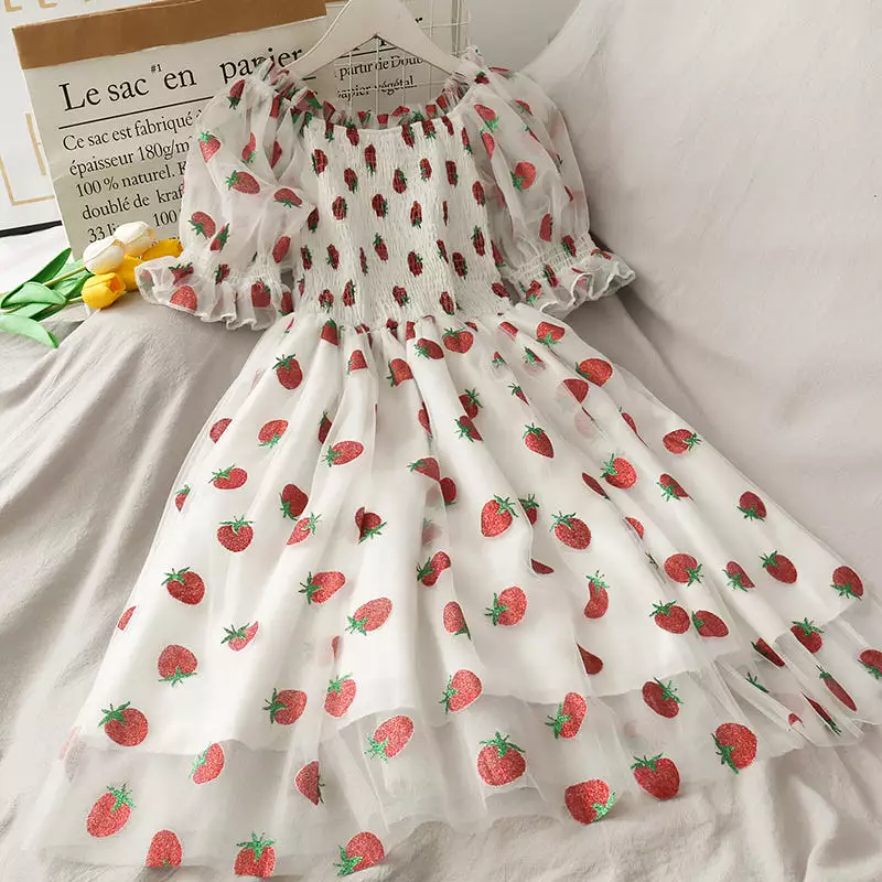 Kawaii Strawberry Dress - AD210007 - Cute Strawberry Dress, Buy Now!