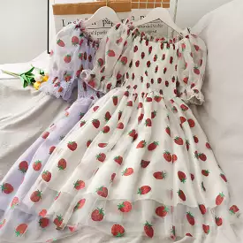 Kawaii Strawberry Dress - AD210007 - Cute Strawberry Dress, Buy Now!