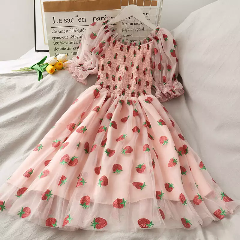 Kawaii Strawberry Dress - AD210007 - Cute Strawberry Dress, Buy Now!