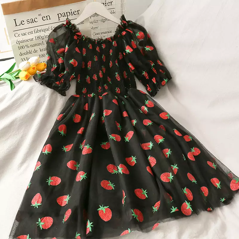 Kawaii Strawberry Dress - AD210007 - Cute Strawberry Dress, Buy Now!