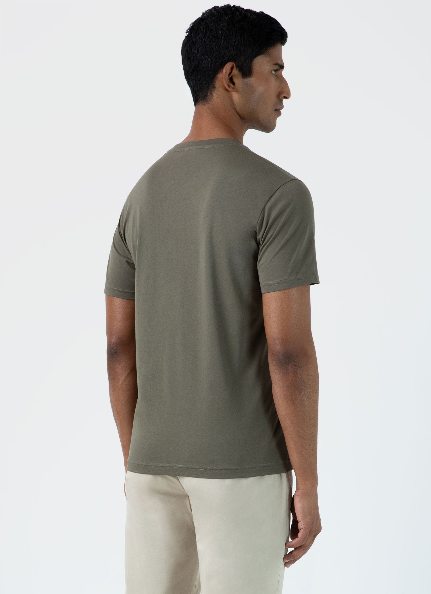 Khaki Riviera Midweight Tshirt for Men