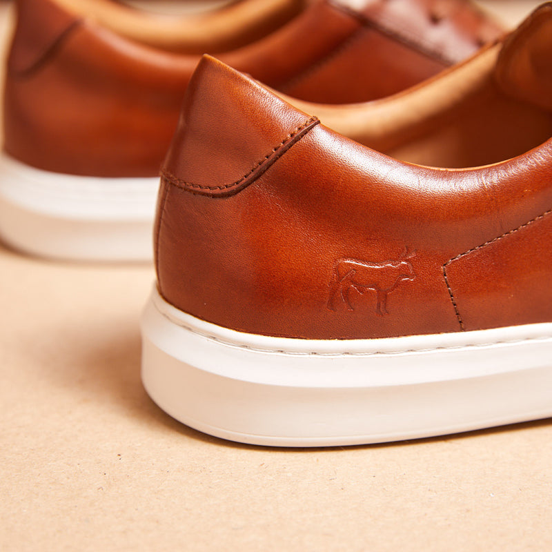 Kingsley Heath Premium Lux Sneaker - Tan/Tan/White