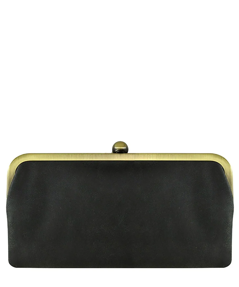 Snap Closure Clutch Wallet