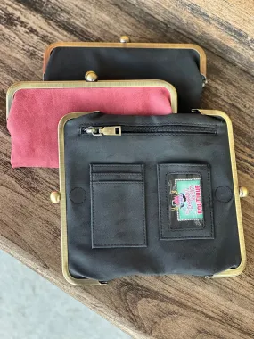 Snap Closure Clutch Wallet