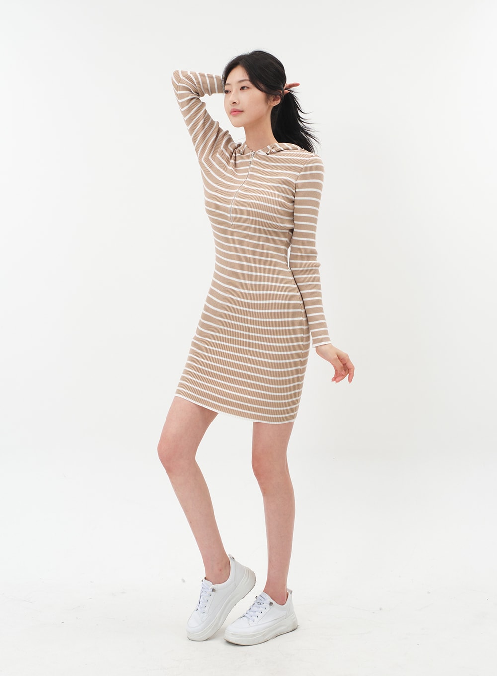 Knit Hoodie Dress, IM10