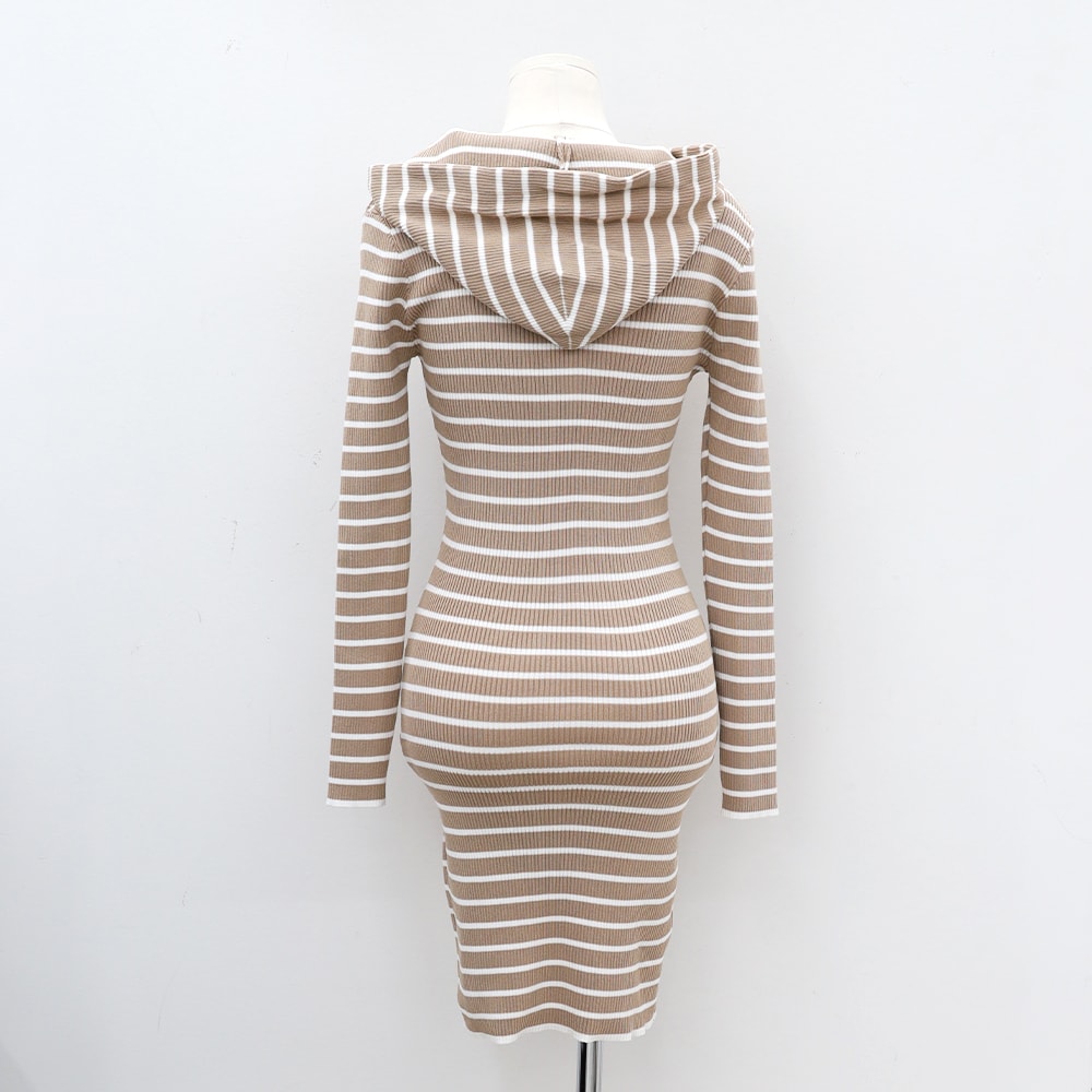 Knit Hoodie Dress, IM10