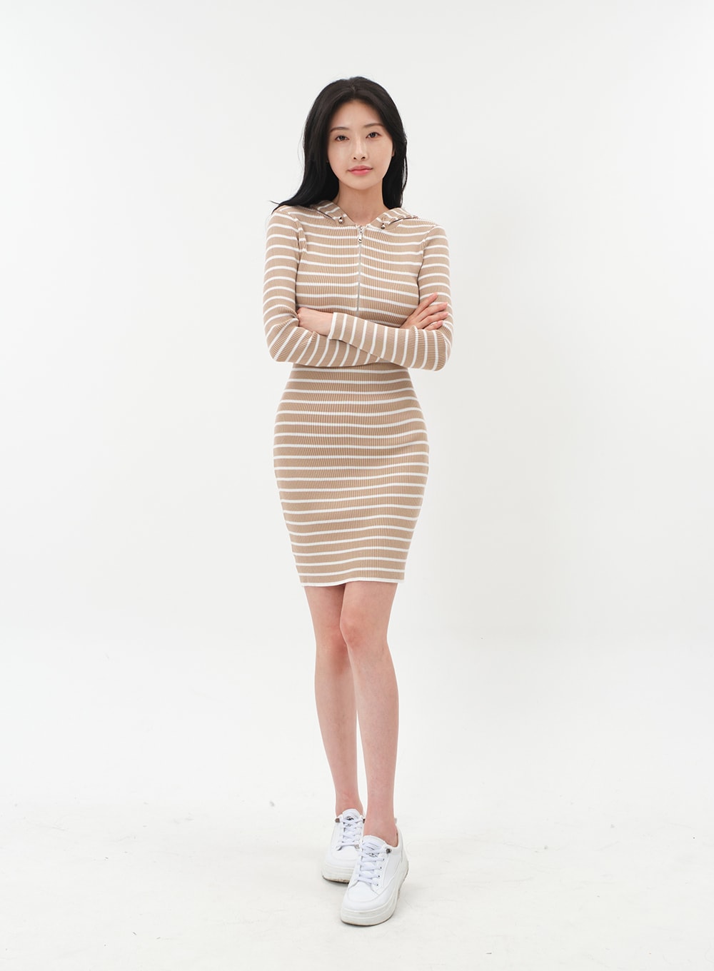 Knit Hoodie Dress, IM10