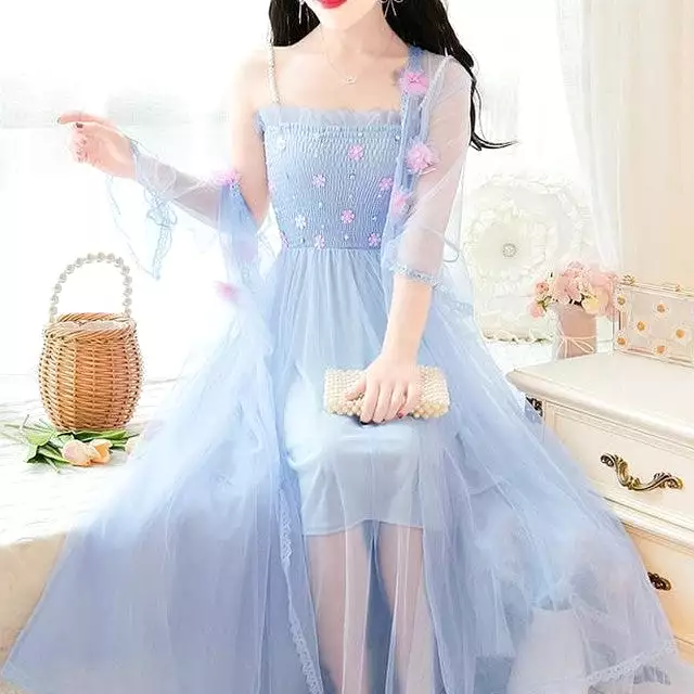 Lace flower dress - AD210202