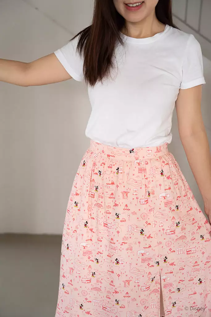 Ladies Pink Road Trip Mickey Skirt - XS Left!