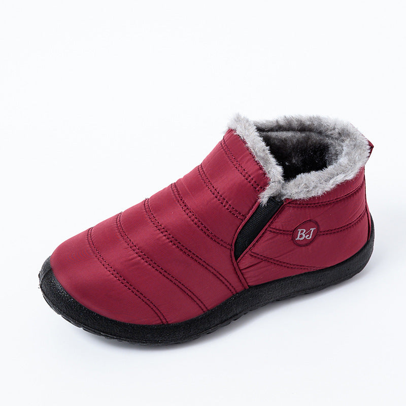 Libiyi soft-bottom cotton shoes and cotton boots for both men and women.