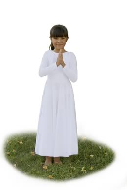 Liturgical dance dresses for girls, ladies, and plus sizes.