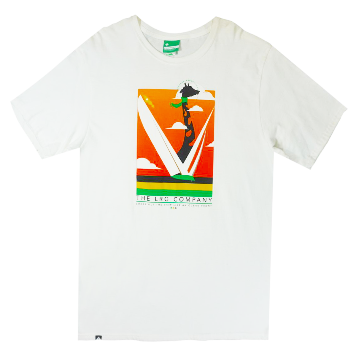 LRG Giraffe T-shirt White Orange Green