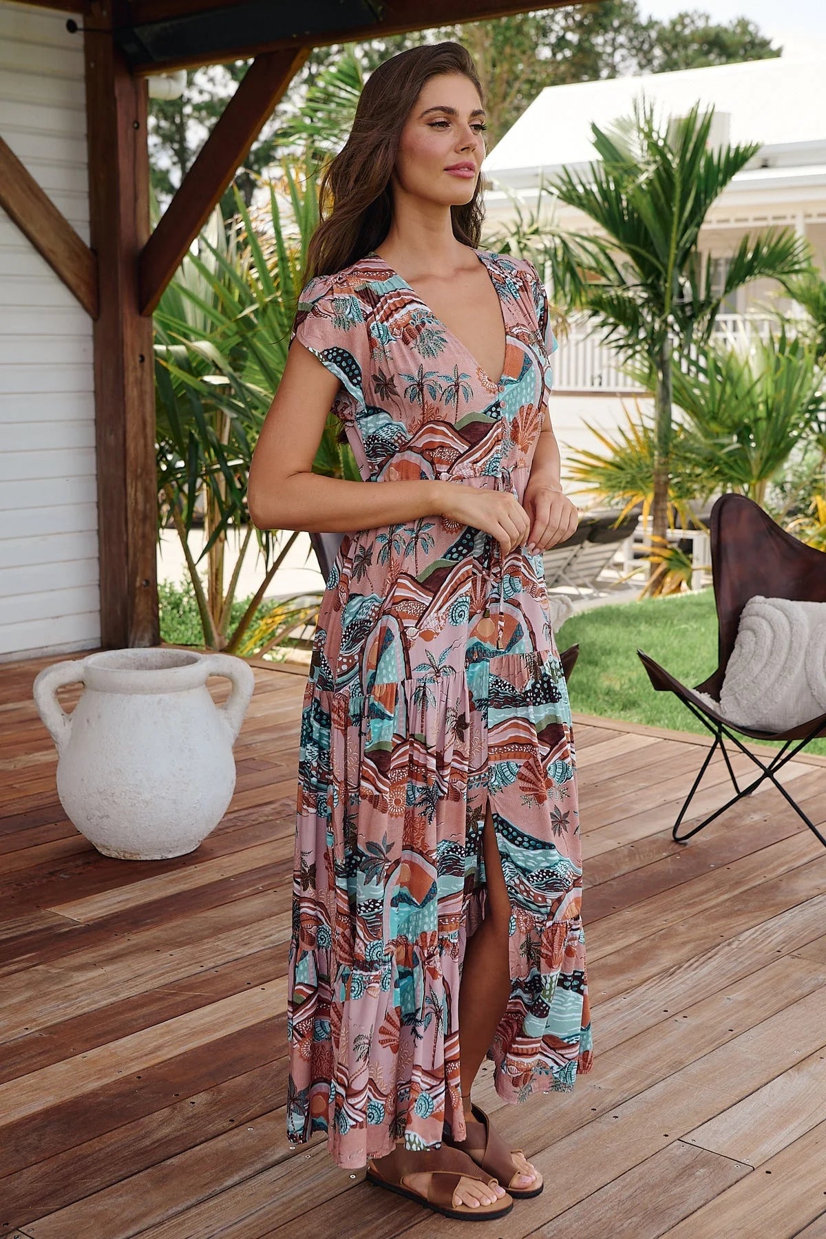 Maxi Dress - Lakeside Serenity Collection