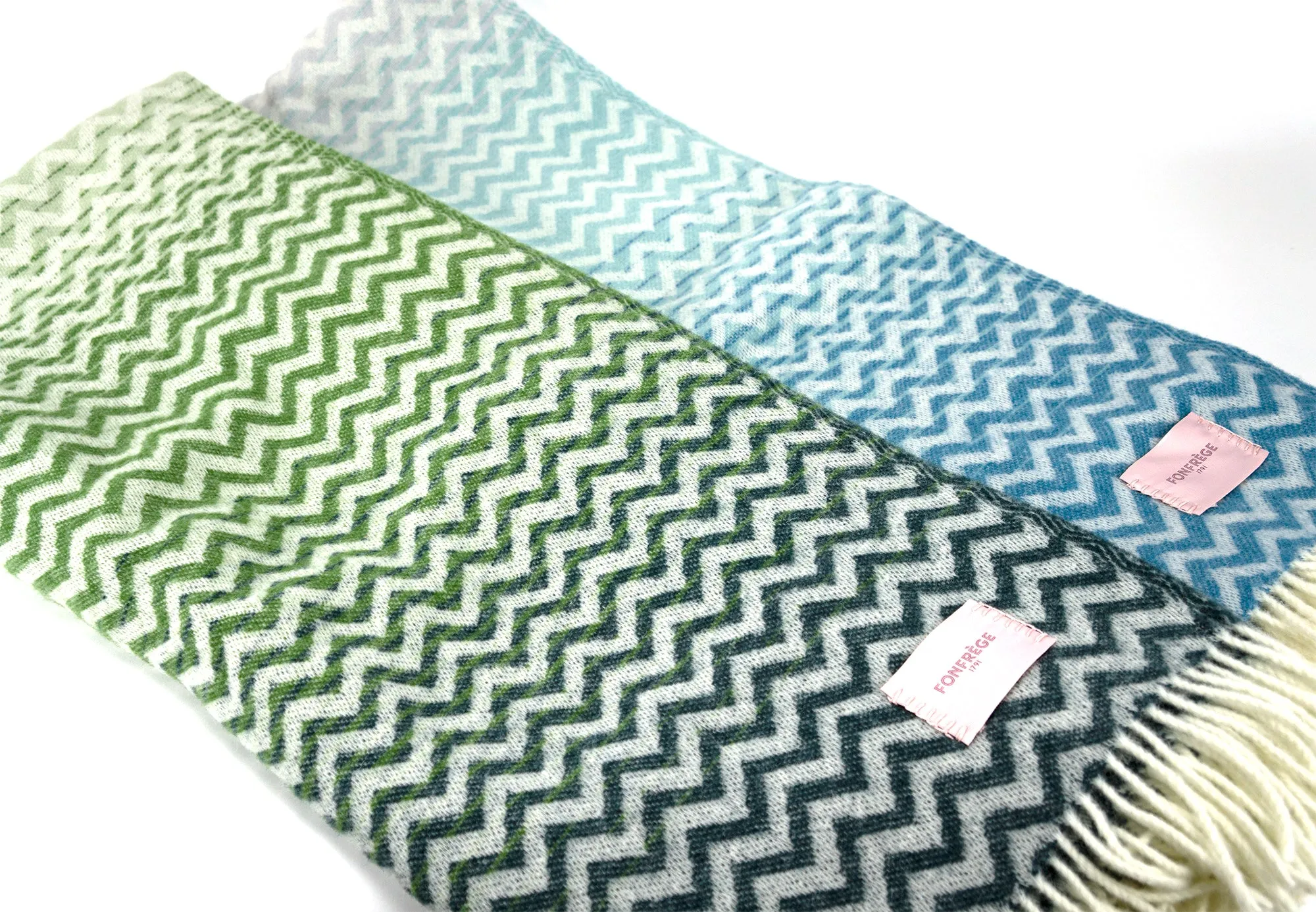 Maxi Gradient Zigzag Throws