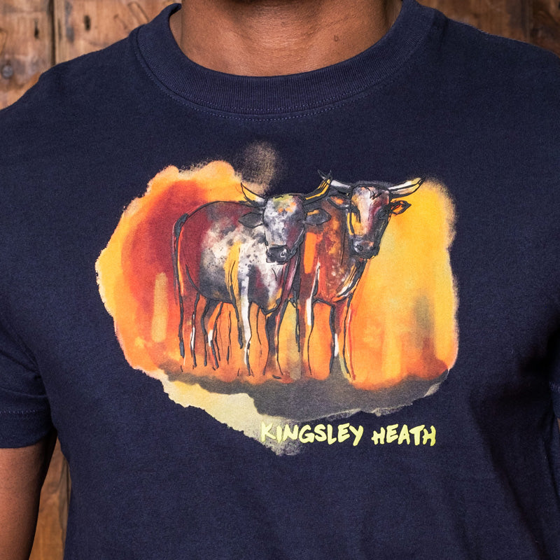 Midnight Abstract Herd Crew T-Shirt