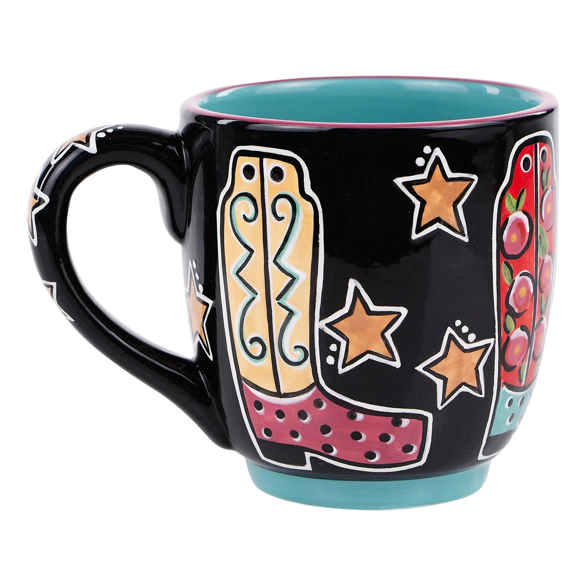 Mug with Boots and Stars