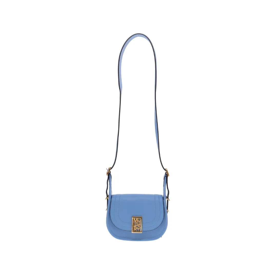 Mulberry Blue Leather Mini Sadie Satchel