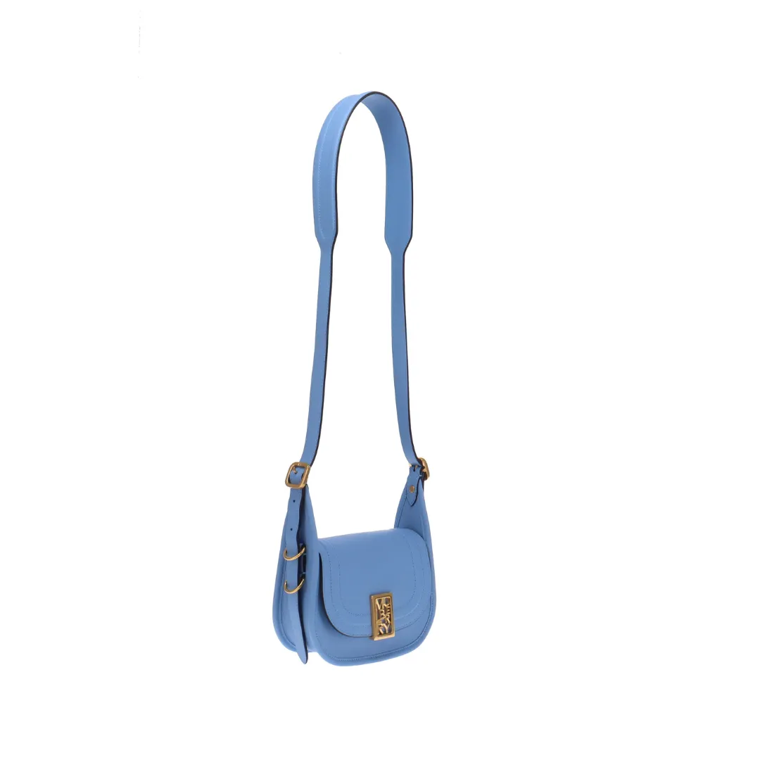 Mulberry Blue Leather Mini Sadie Satchel