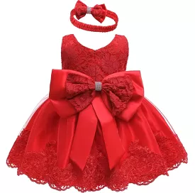 Newborn Baby Girls Christmas Dress - Princess Style (Size 24M)