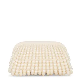 NIA Ivory Beaded Clutch