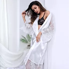 Nightgown Robe Dress Bridal Sleepwear Women's