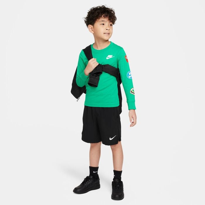 Nike Retro Junior Long Sleeve Green Tee