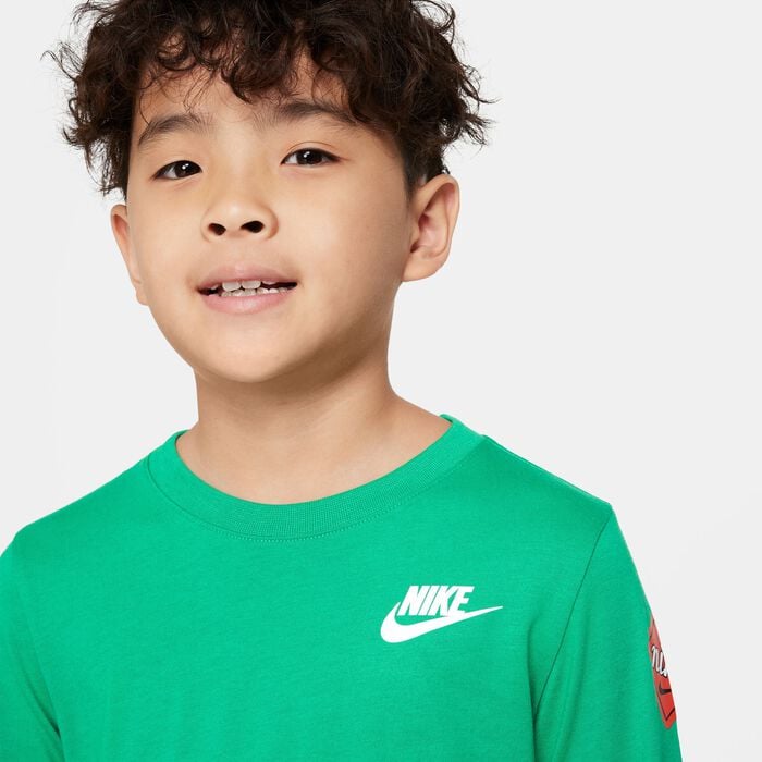 Nike Retro Junior Long Sleeve Green Tee