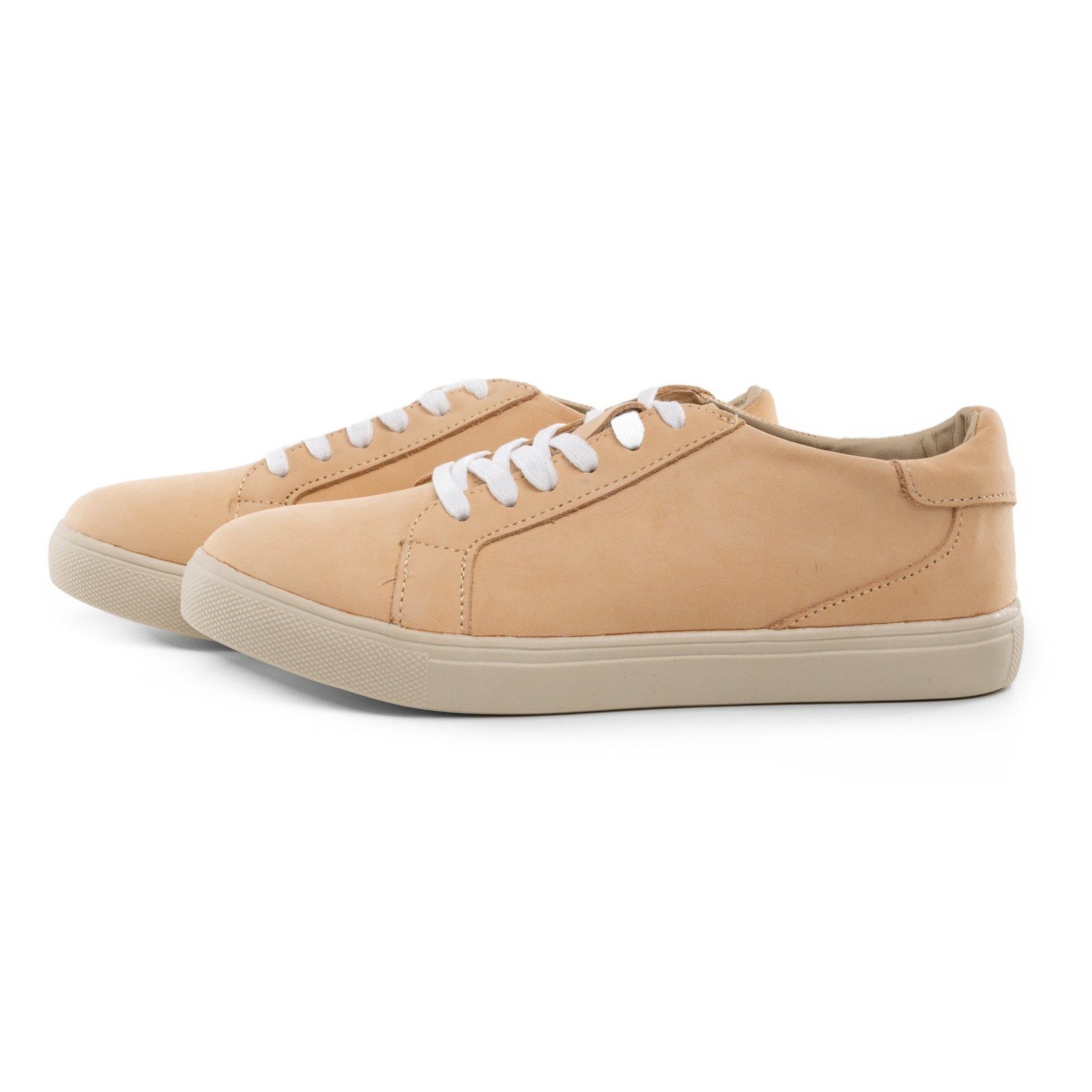 Nubuck Tan Low Top Sneakers - Adult