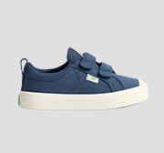 OCA Low-Top Blue Canvas Sneaker for Kids