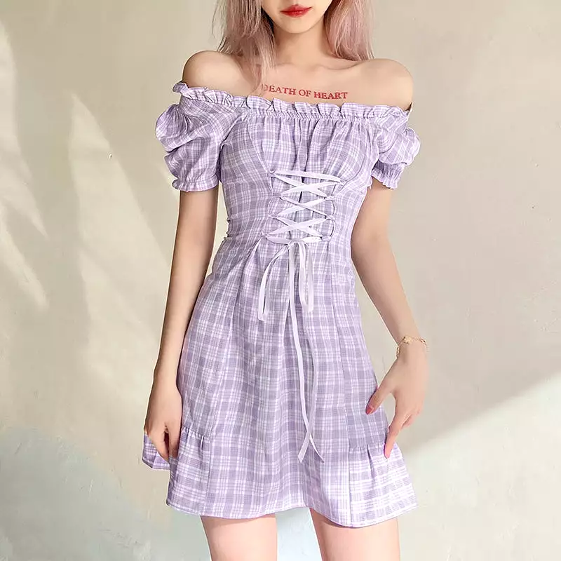 Off-shoulder stylish dress for women AD210173