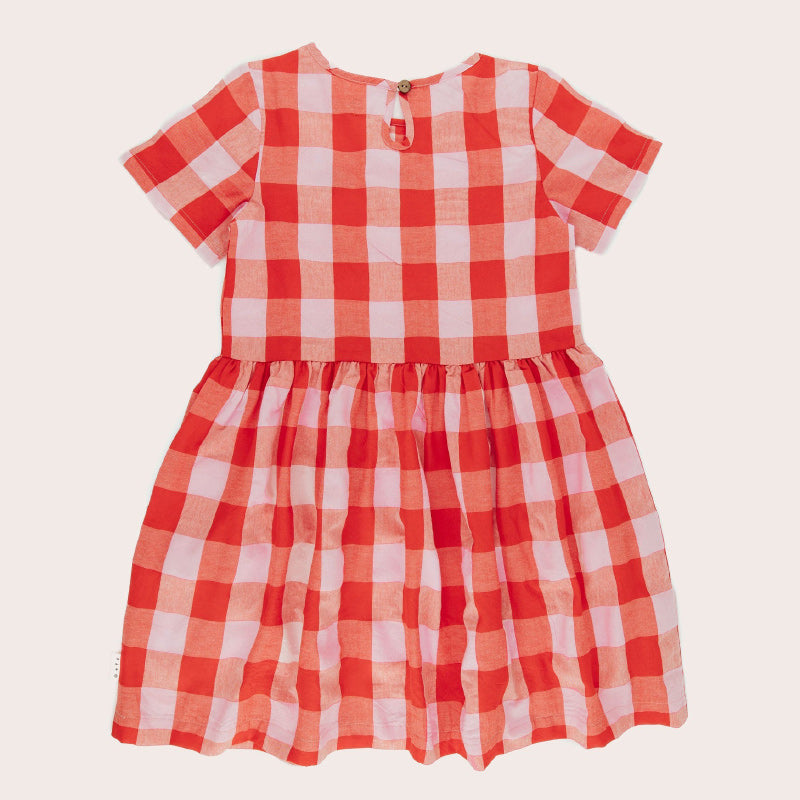 Olive Captain Noa Dress - Red Gingham