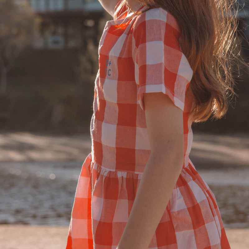 Olive Captain Noa Dress - Red Gingham