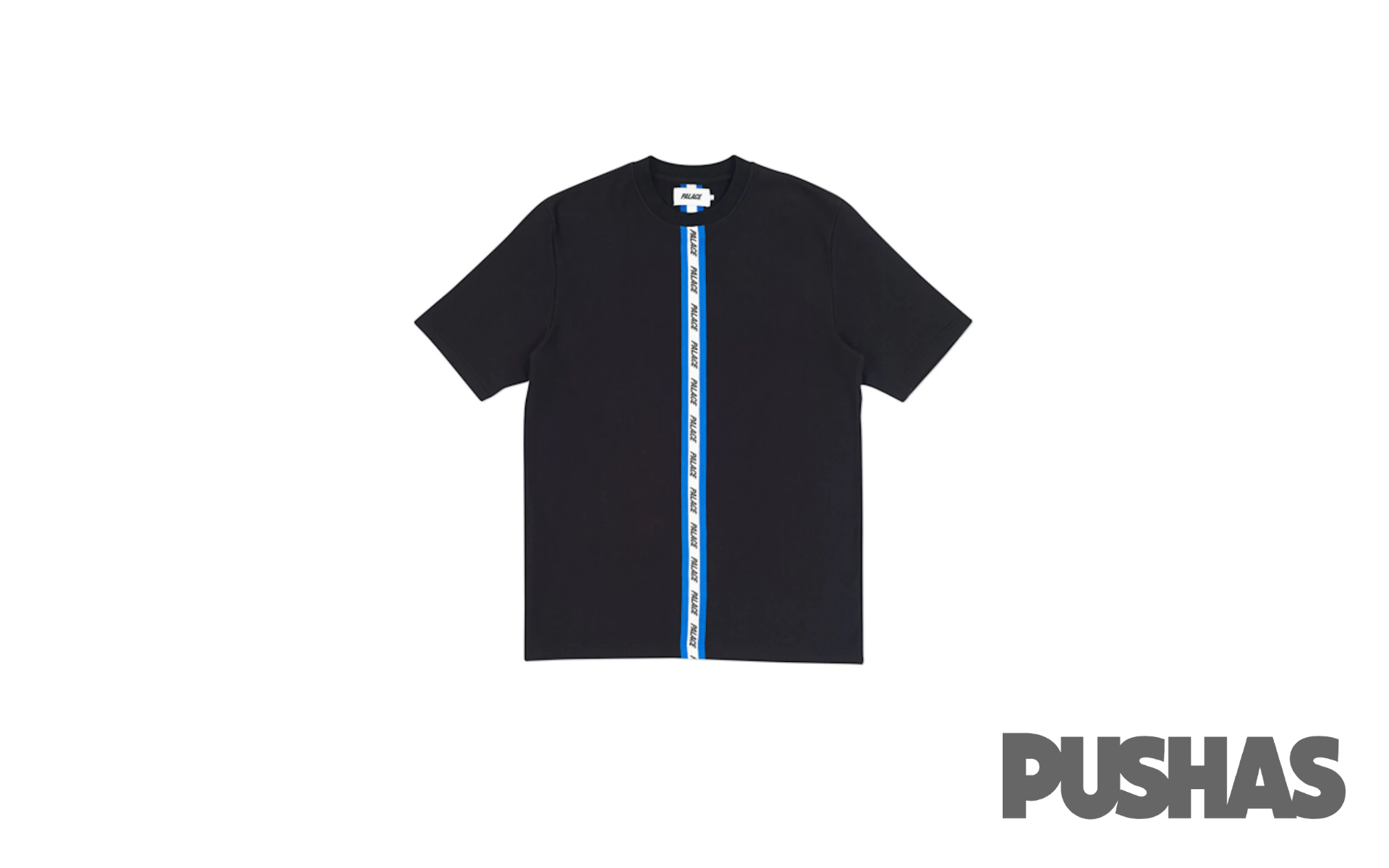 Palace Black TShirt with Vertical Weave