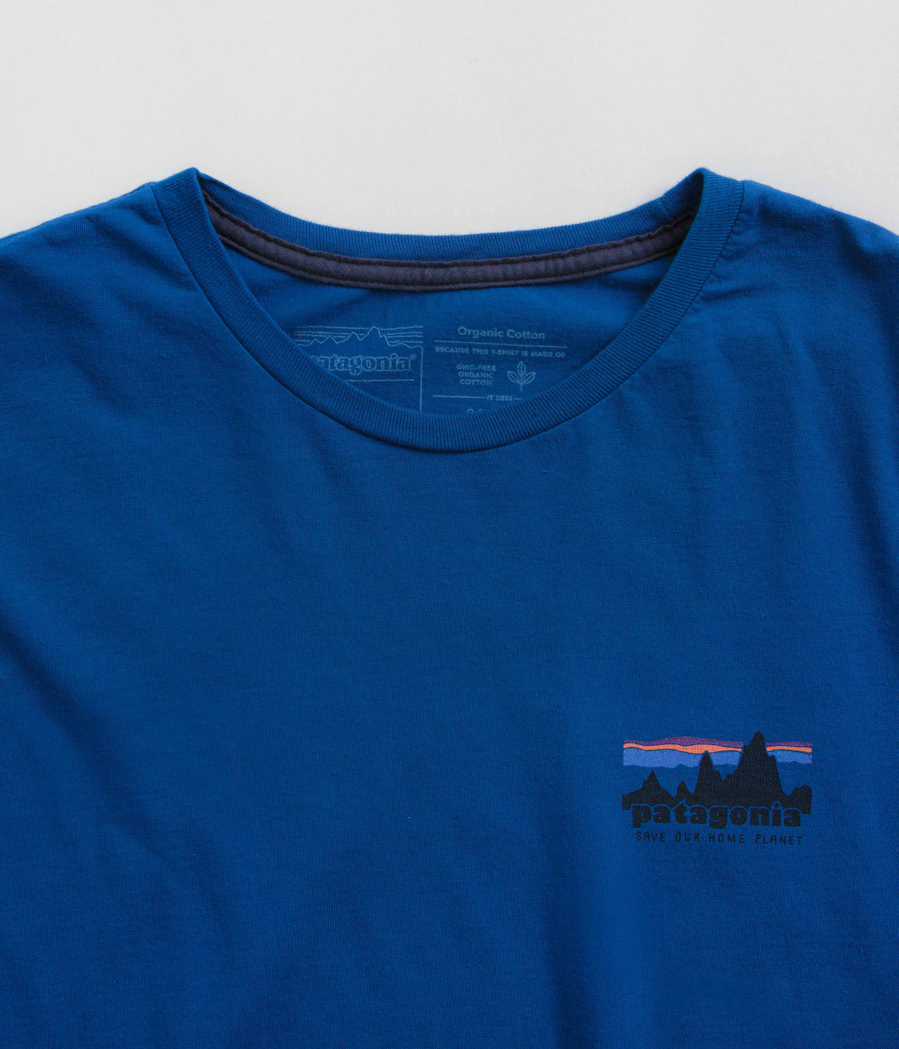 Patagonia 73 Skyline Organic T-Shirt - Endless Blue